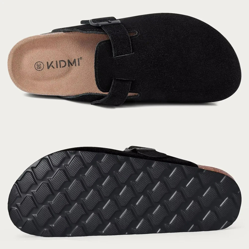 Zuecos Ergonomicos de cuero -- Comodidad Todo el Dia