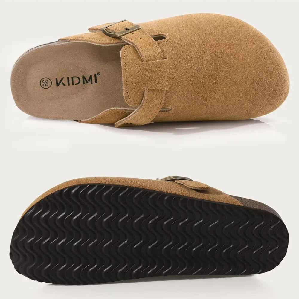 Zuecos Ergonomicos de cuero -- Comodidad Todo el Dia