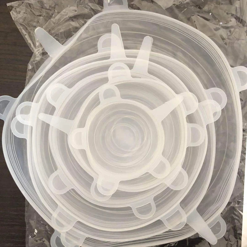 Tapa elastica silicona multiusos x 6und