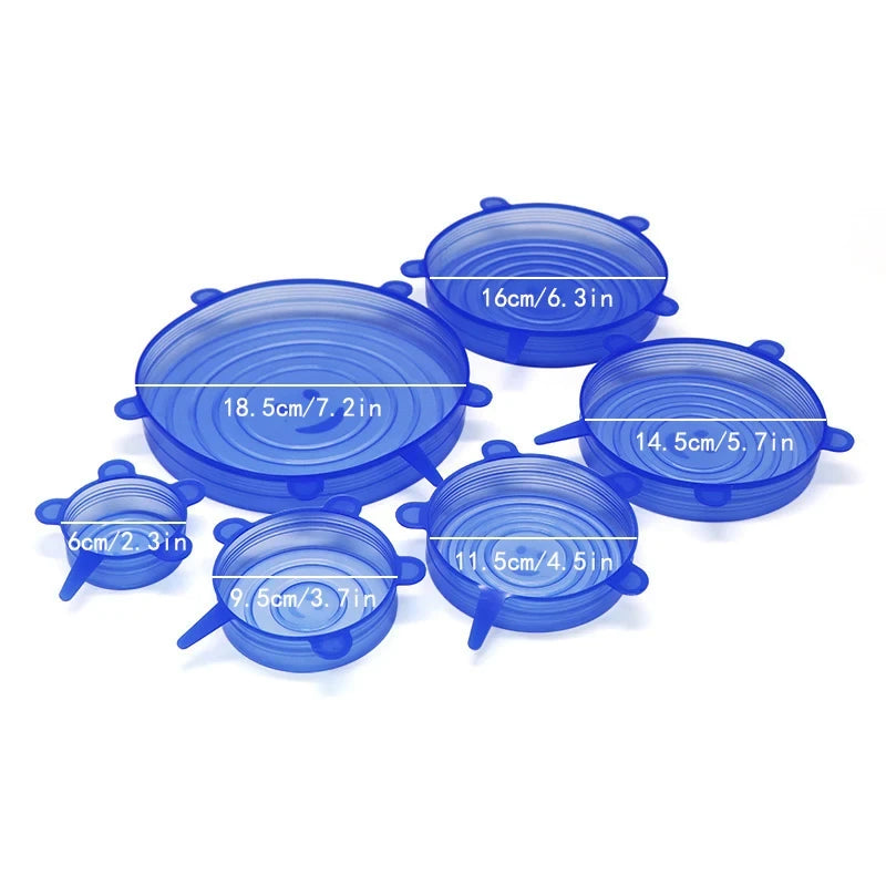 Tapa elastica silicona multiusos x 6und