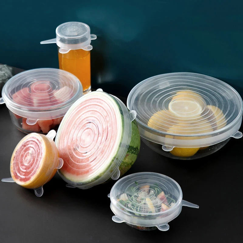Tapa elastica silicona multiusos x 6und
